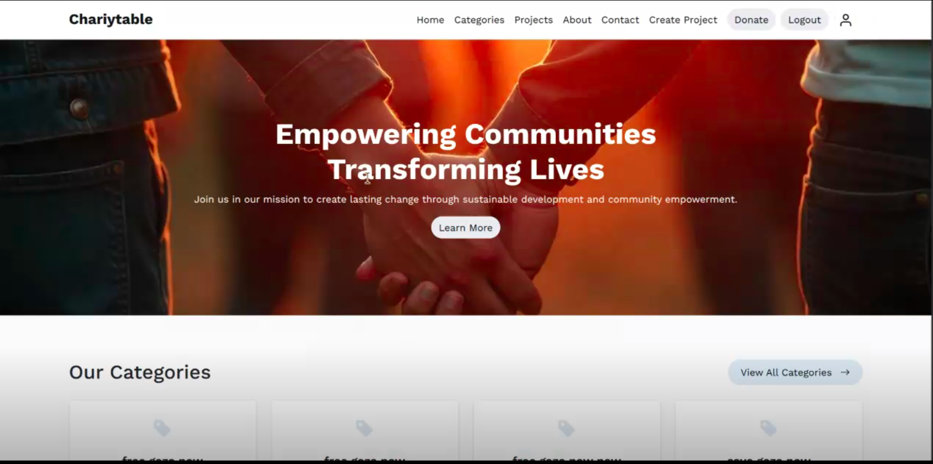 Charity Frontend